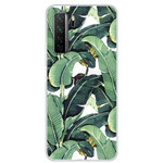 Huawei P40 Lite 5G Cover Multiple Green Leaves