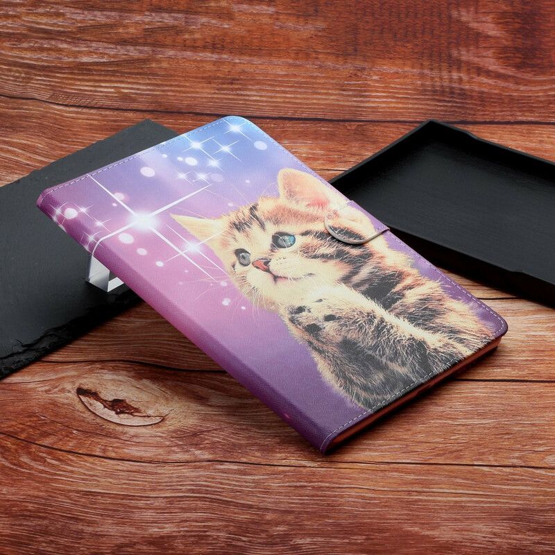 Cover Samsung Galaxy Tab A 8.0 (2019) Chaton Attentif