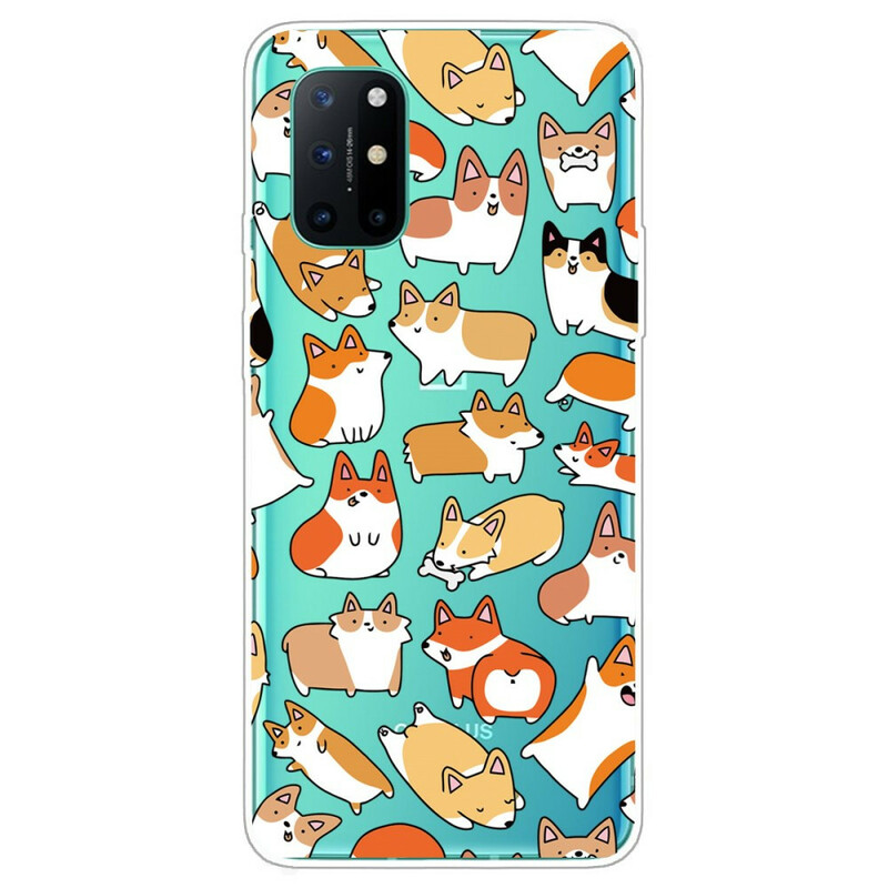 OnePlus 8T Clear Case Multiple Dogs