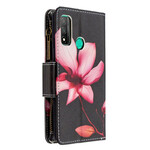 Case Huawei P Smart 2020 Zipped Pocket Flower