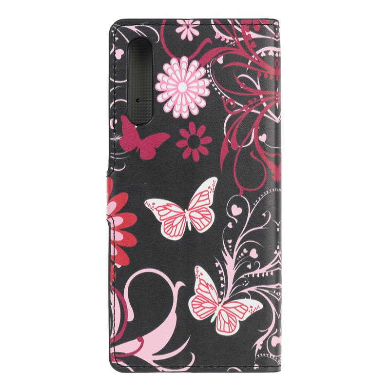 Huawei P Smart S Case Butterflies and Flowers