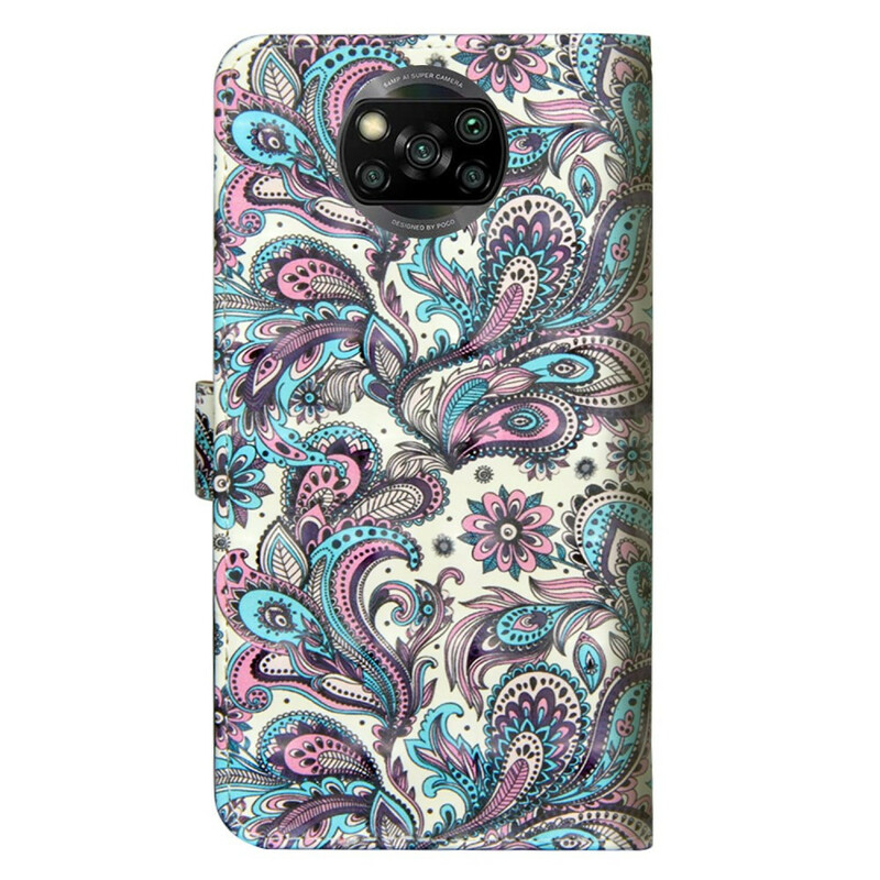 Cover Poco X3 Flowers Patterns