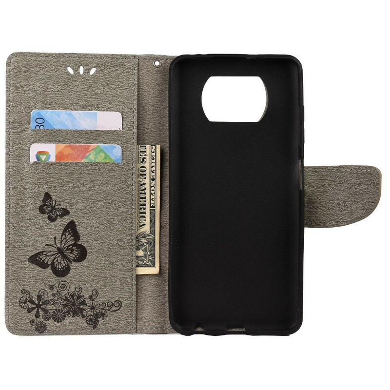Poco X3 Butterflies Only Case with Strap