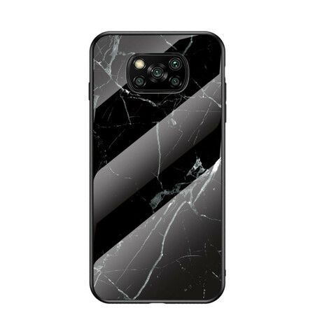 Poco X3 Marble Colors Tempered Glass Case