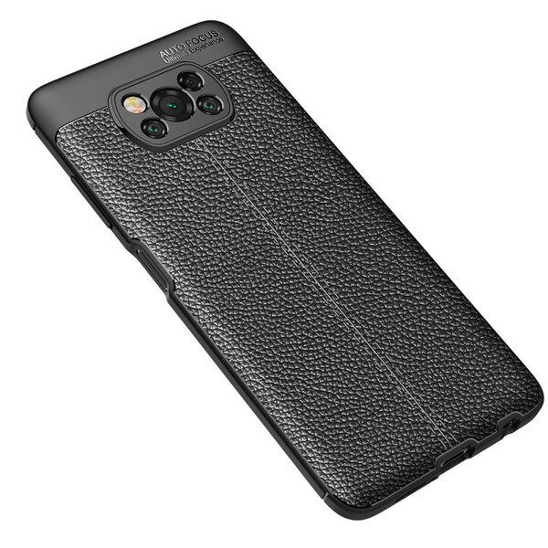 Case Poco X3 / X3 Pro / X3 NFC The
ather Effect Lychee
 Double Line