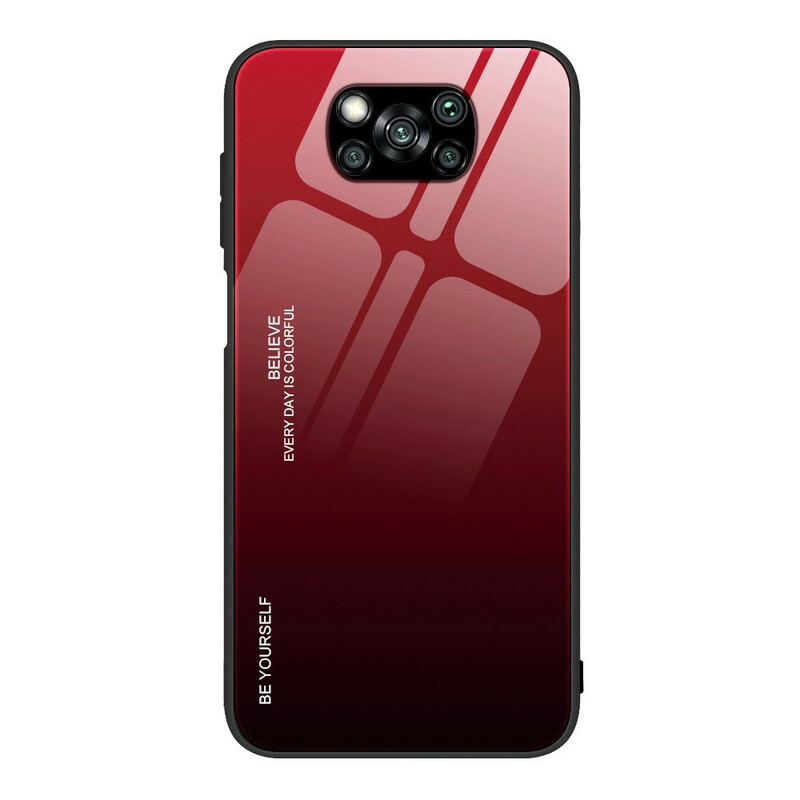 Poco X3 Tempered Glass Case Be Yourself