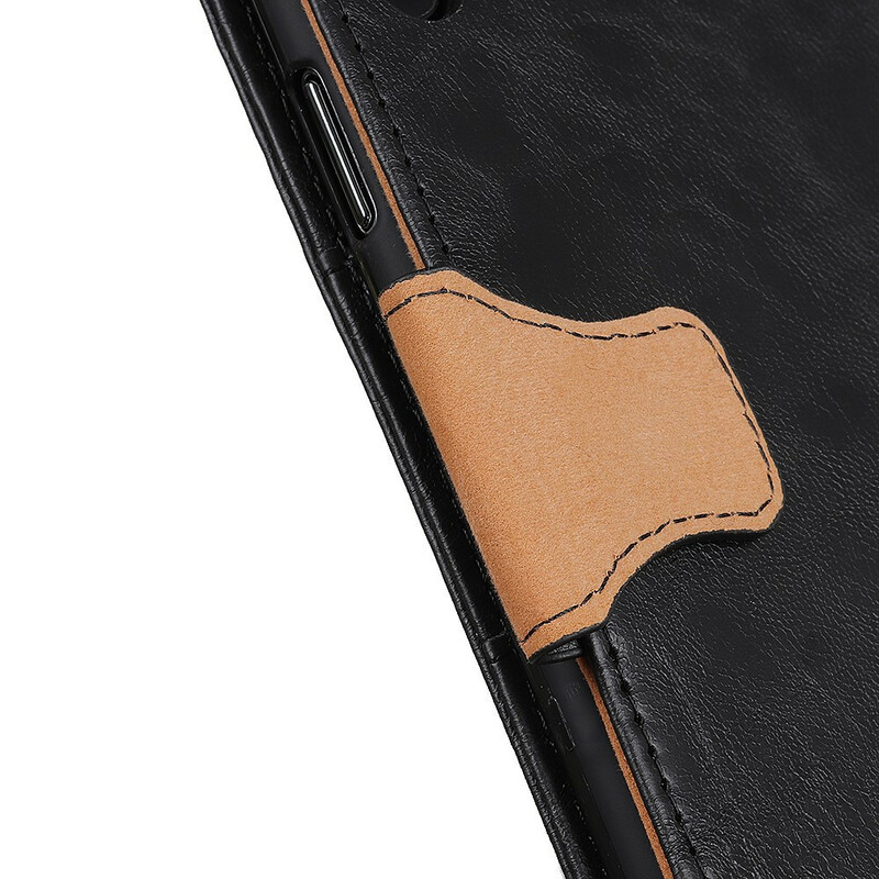 Cover Poco X3 Split Leather Reversible Clasp