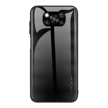 Poco X3 Carbon Fiber Tempered Glass Case