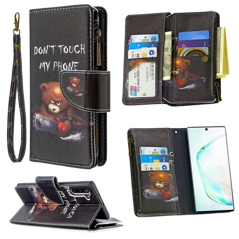 Samsung Galaxy Note 10 Zipped Pocket Bear Case