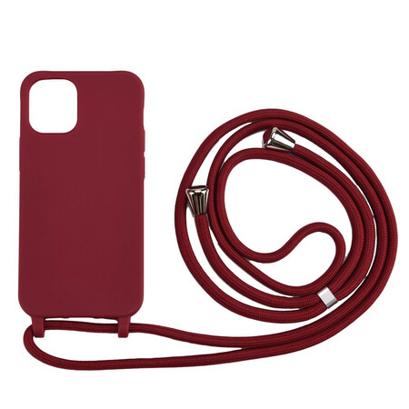 Case iPhone 12 / 12 Pro Silicone et Cordon