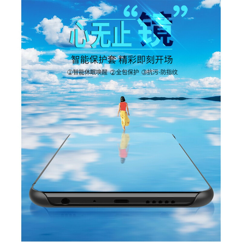 View Xiaomi Mi 10T / 10T Pro Cover Miroir et Simili Cuir