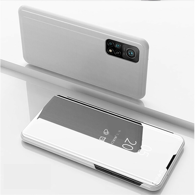 View Xiaomi Mi 10T / 10T Pro Cover Miroir et Simili Cuir