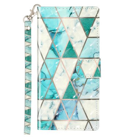 Case Samsung Galaxy Note 10 Marble Light Spots with Strap