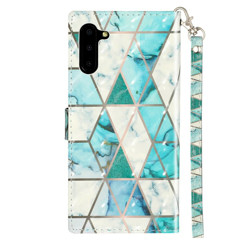 Case Samsung Galaxy Note 10 Marble Light Spots with Strap