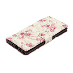 Case Samsung Galaxy Note 10 Flowers Light Spots with Strap
