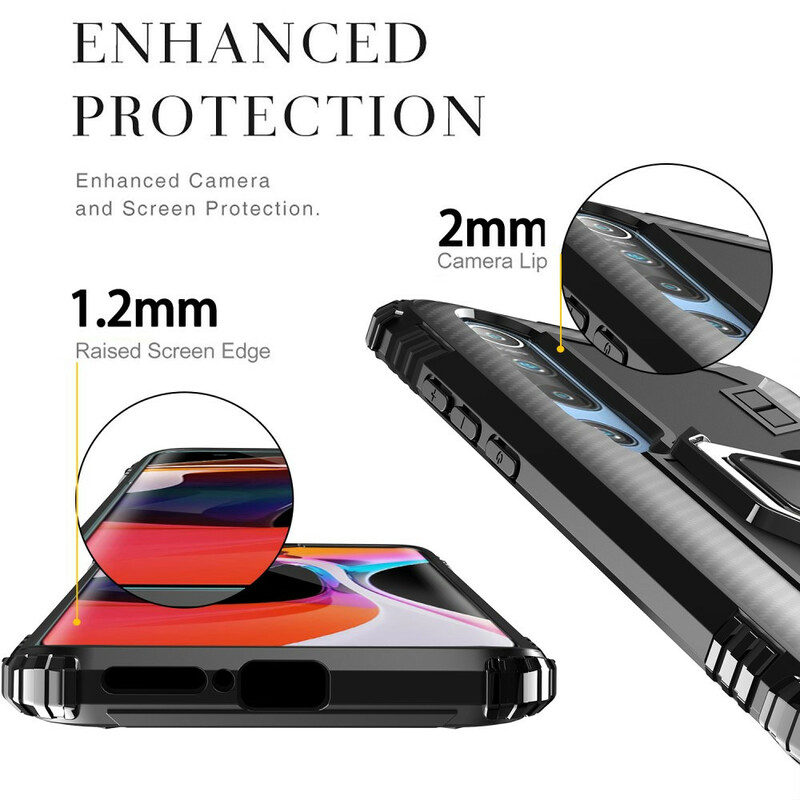 Xiaomi Mi 10 / 10 Pro Ring and Carbon Fiber Case