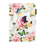 Case Samsung Galaxy Tab A 8.0 (2019) Butterflies on Flowers