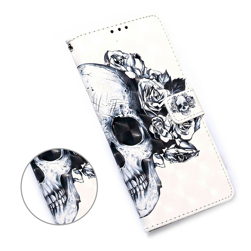 Samsung Galaxy S20 FE Flowered Skull Case