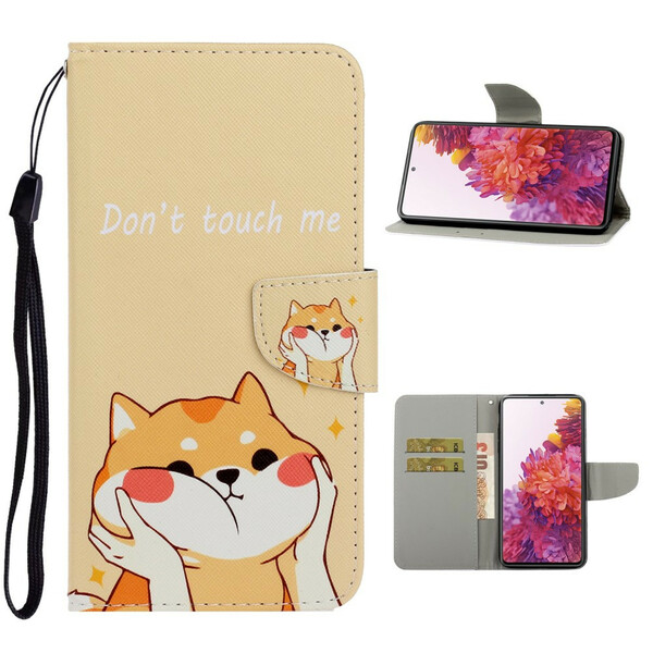 Case Samsung Galaxy S20 FE Cat Don't Touch Me with Lanyard