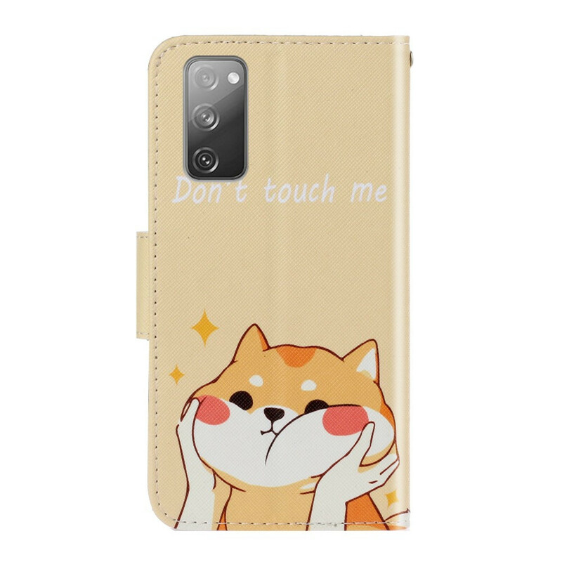 Case Samsung Galaxy S20 FE Cat Don't Touch Me with Lanyard