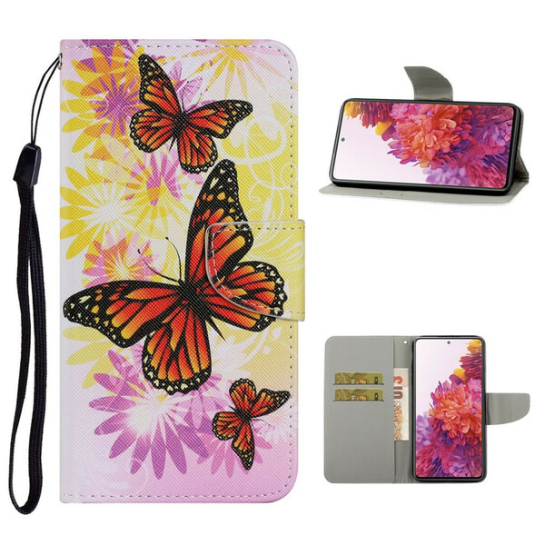 Samsung Galaxy S20 FE Case Butterflies and Summer Flowers