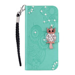 Cover Samsung Galaxy S20 FE Hibou Mandala et Breloque