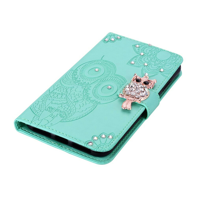 Cover Samsung Galaxy S20 FE Hibou Mandala et Breloque