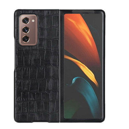 Samsung Galaxy Z Fold 2 Genuine Leather Case Crocodile