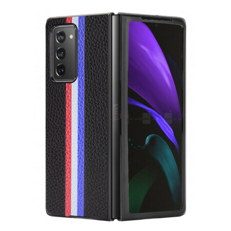Case Samsung Galaxy Z Fold 2 Simili Cuir Lychee Tricolore