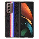Case Samsung Galaxy Z Fold 2 Simili Cuir Lychee Tricolore