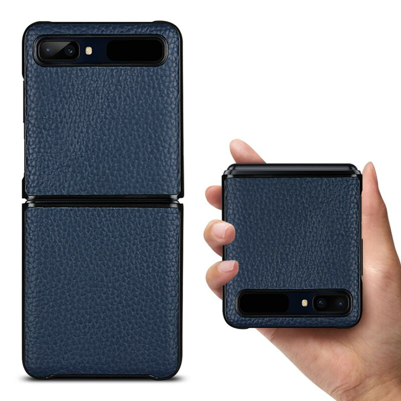 Samsung Galaxy Z Flip Genuine Leather Case Lychee
