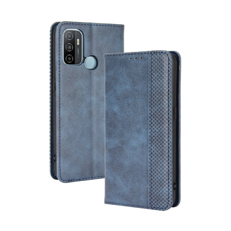 oppo a53 leather back cover