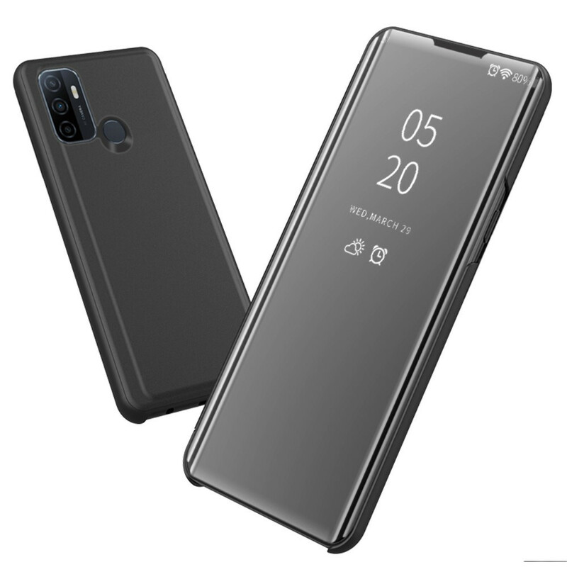 View Cover Oppo A53 Miroir et Simili Cuir