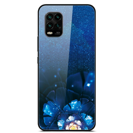 Xiaomi Mi 10 Lite Case Tempered Glass Flowers Fantasy