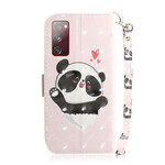 Samsung Galaxy S20 FE Panda Love Strap Case