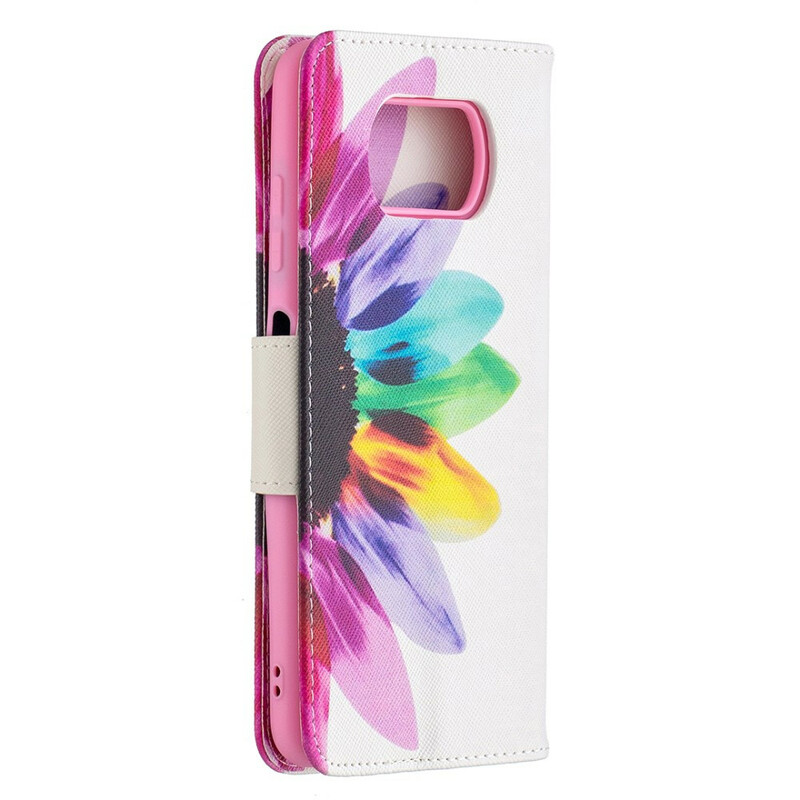 Cover Xiaomi Poco X3 Fleur Aquarelle