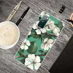 Cover Samsung Galaxy S20 FE Painted White Flowers