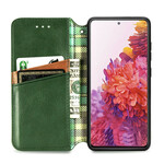 Flip Cover Samsung Galaxy S20 FE Simili Cuir Texture Diamant