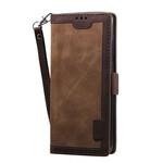 Case Samsung Galaxy S20 FE Leatherette Two-tone Reinforced Contours