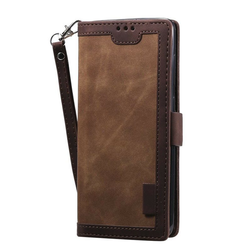 Case Samsung Galaxy S20 FE Leatherette Two-tone Reinforced Contours