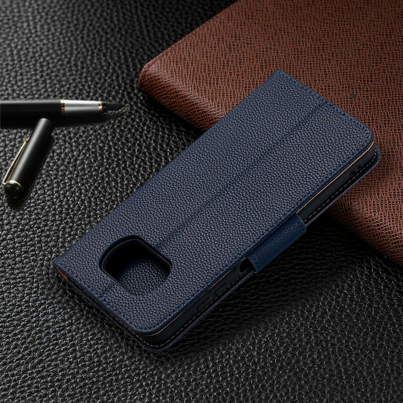 Xiaomi Poco X3 Lychee Case Oblique Flap