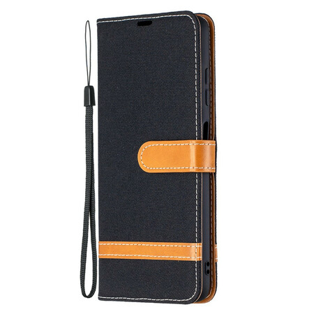 Xiaomi Poco X3 Fabric and Leather effect case with strap