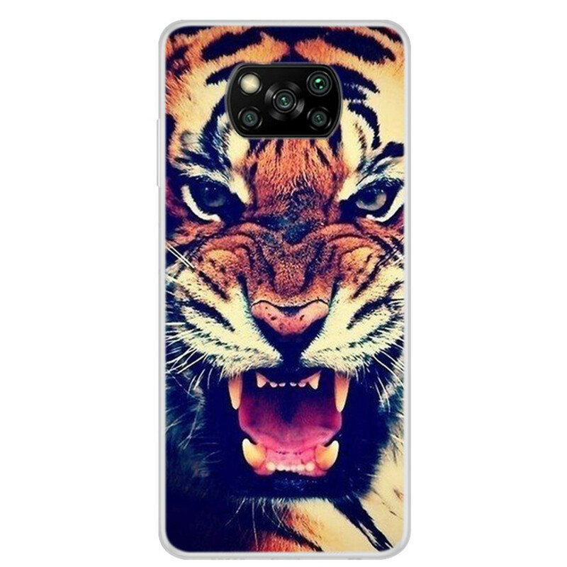 Xiaomi Poco X3 Tiger Face Case