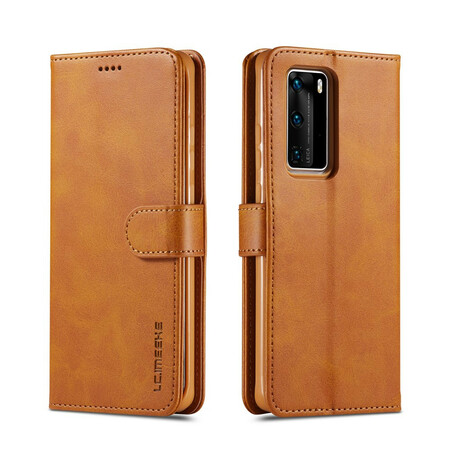 Cover Huawei P40 LC.IMEEKE Effet Cuir