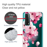 Huawei P smart Case 2021 Big Pink Flowers