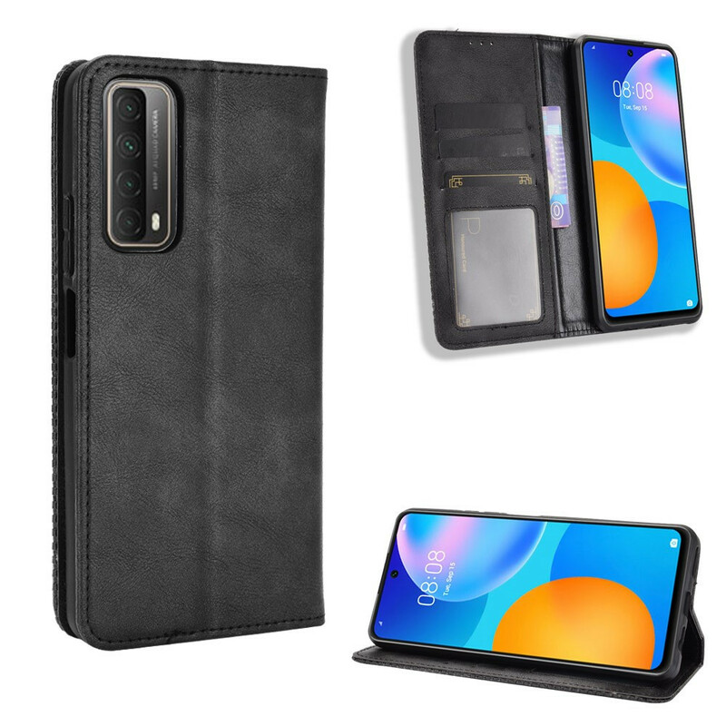 Flip Cover Huawei P Smart 2021 Leather Effect Vintage Styled
