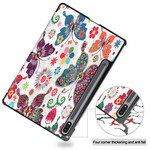 Smart Case Samsung Galaxy Tab S7 Stylus Holder Vintage Flowers