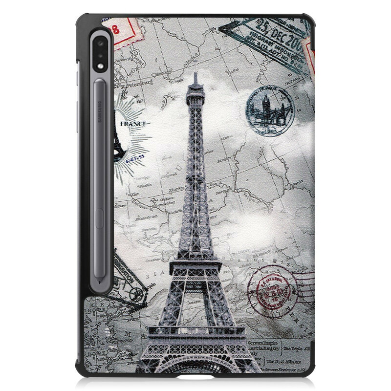 Smart Case Samsung Galaxy Tab S7 Tour Eiffel Porte-Stylet