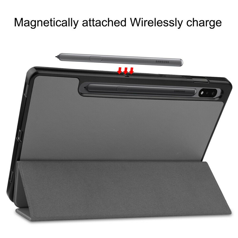 Smart Case Samsung Galaxy Tab S7 Three Flaps Stylus Holder