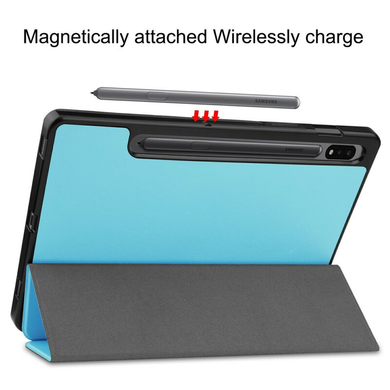 Smart Case Samsung Galaxy Tab S7 Three Flaps Stylus Holder